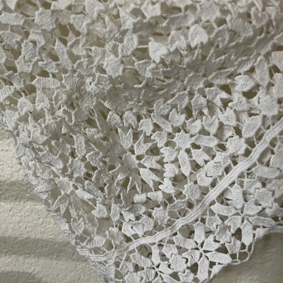 KATE SPADE NEW YORK | CROCHET LACE WHITE BELL SLEEVE SHIFT SUMMER DRESS | SIZE 2 - Picture 12 of 12